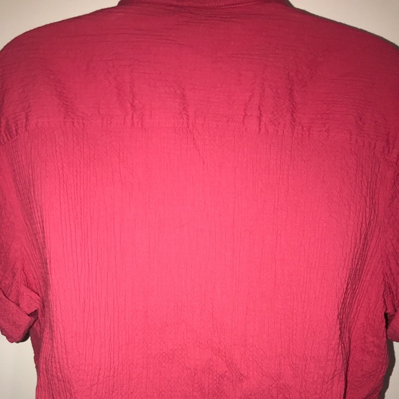 liz & co.pink stretch button up top. - Picture 4 of 6